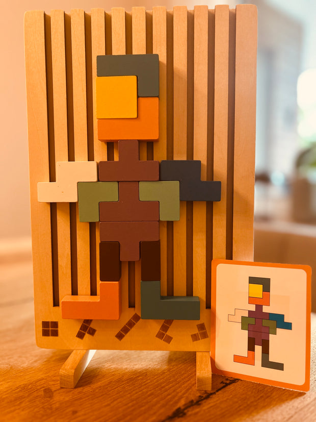 Lieblingswunder Tetris 3D Holzpuzzle für Kinder©