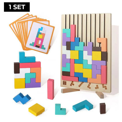 Lieblingswunder Tetris 3D Holzpuzzle für Kinder©